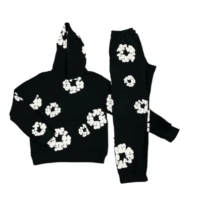 Zweiteiliger Jogginganzug mit Blumenmuster | Bequem und Stylisch | Lässige Passform