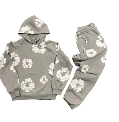 Zweiteiliger Jogginganzug mit Blumenmuster | Bequem und Stylisch | Lässige Passform