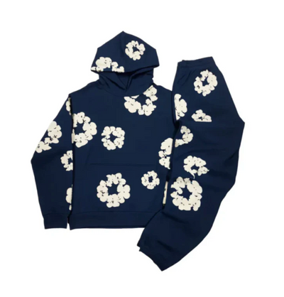 Zweiteiliger Jogginganzug mit Blumenmuster | Bequem und Stylisch | Lässige Passform
