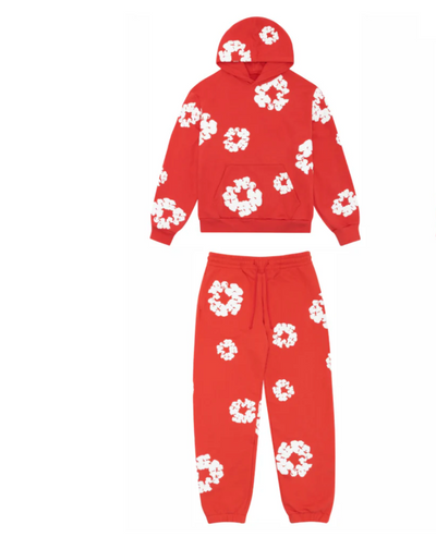 Zweiteiliger Jogginganzug mit Blumenmuster | Bequem und Stylisch | Lässige Passform