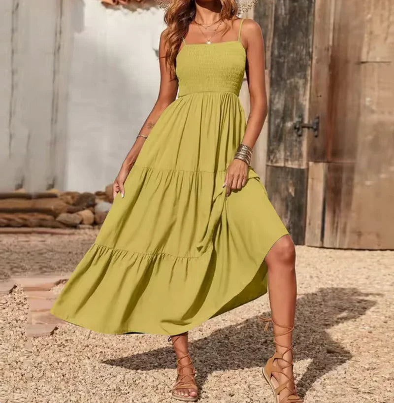Eliadora – Elegantes Maxikleid mit Stufen