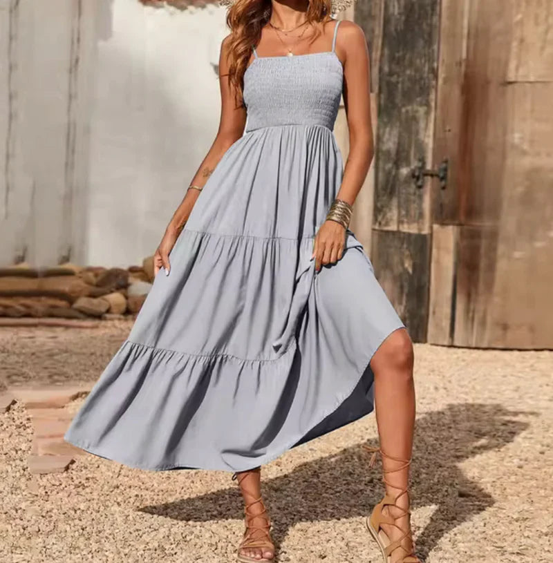 Eliadora – Elegantes Maxikleid mit Stufen