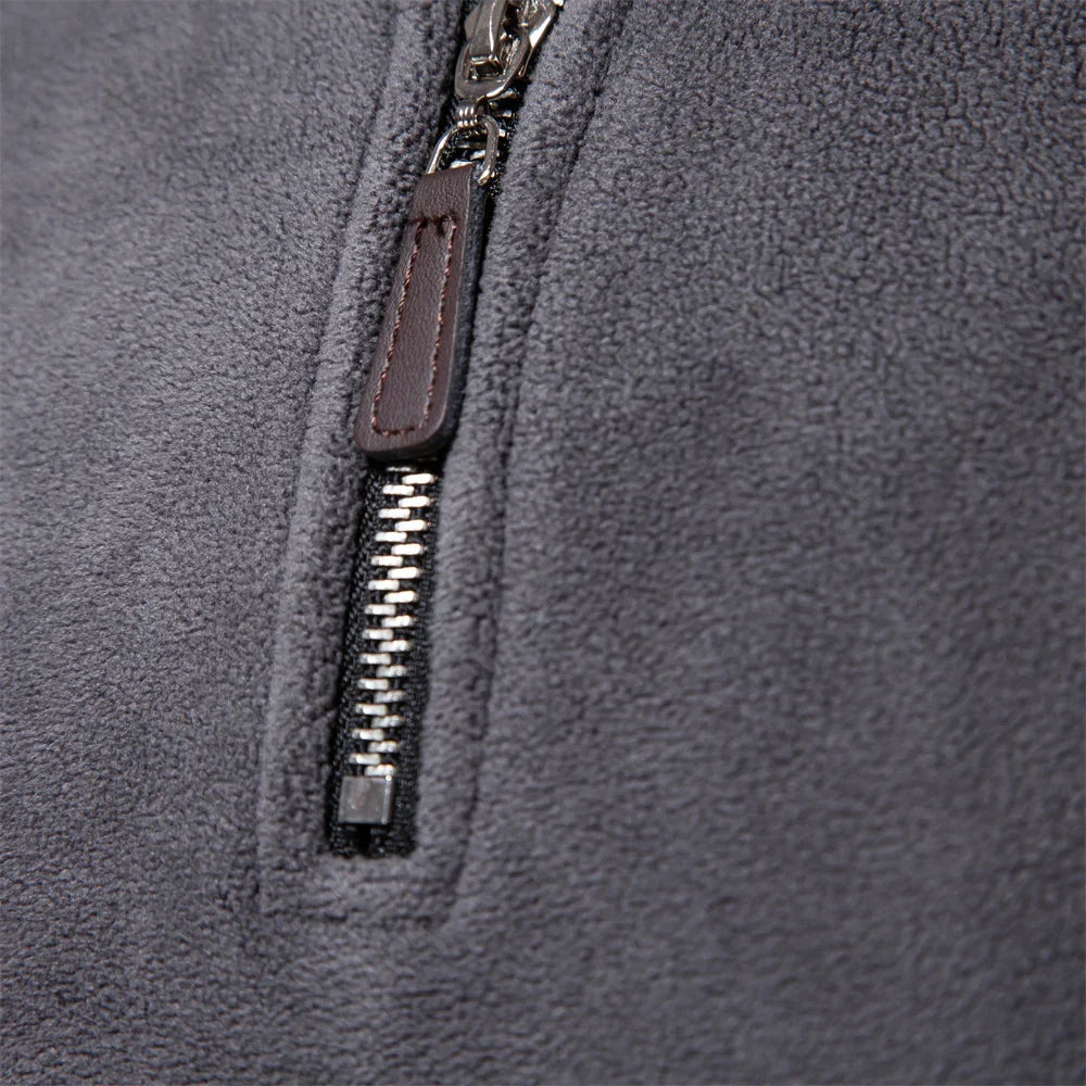 Fleece-Pullover | Halber Reißverschluss | Bequeme Wärme