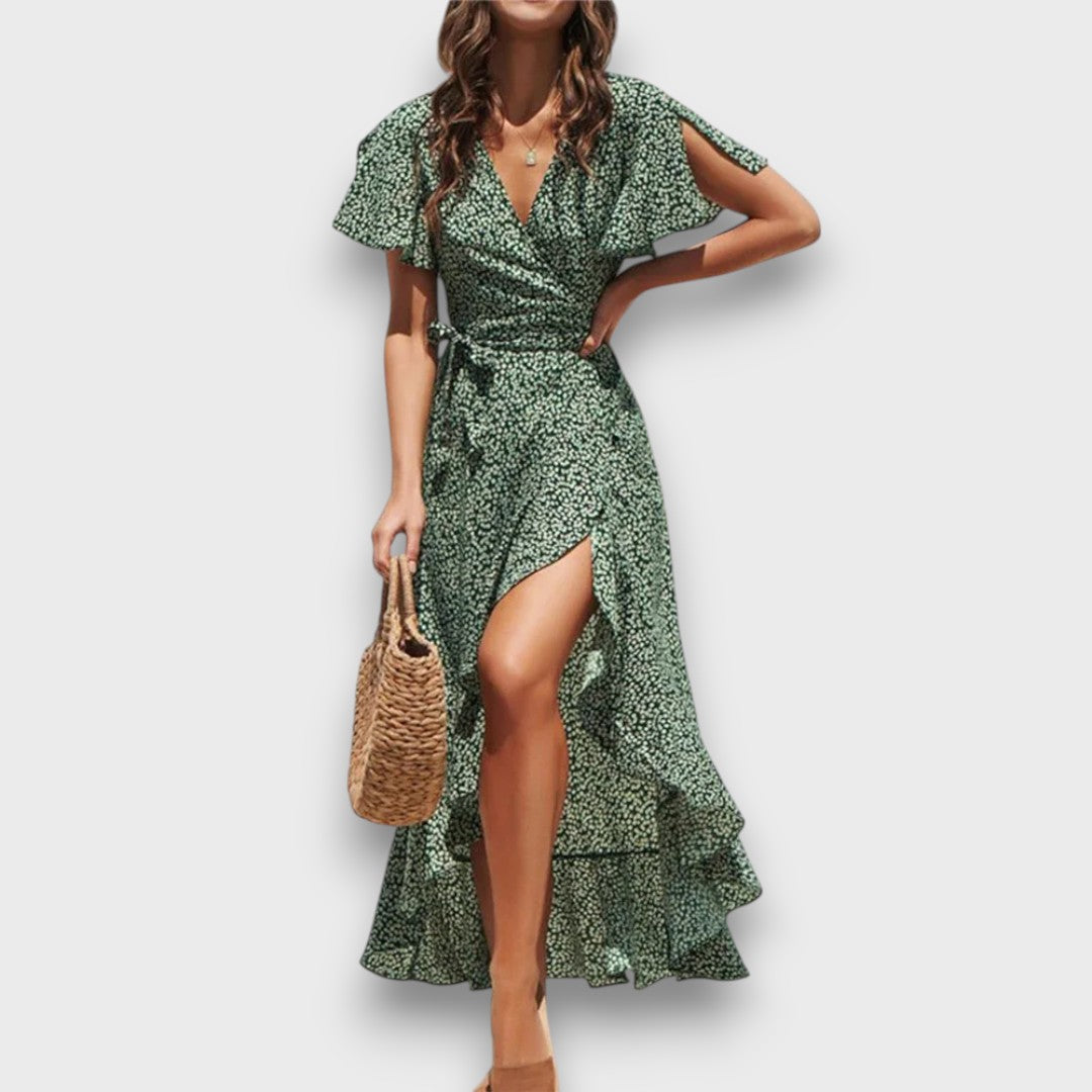 Lianora – Wickelkleid mit Volantsaum