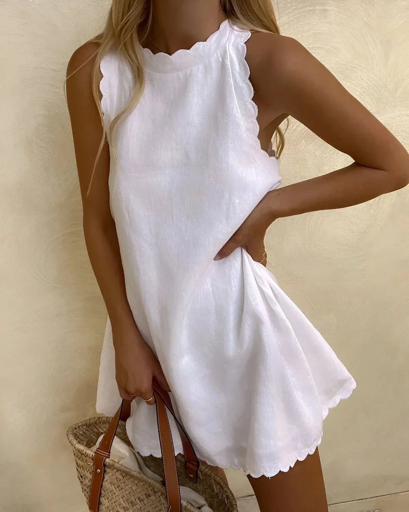 Genevie – Leichtes ärmelloses Minikleid