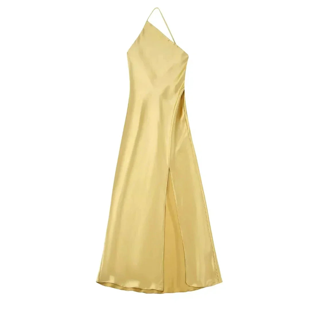 Avelena | Langes Gelbes Kleid