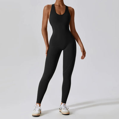 Miranda | Yoga Jumpsuit Mit Offenem Rücken