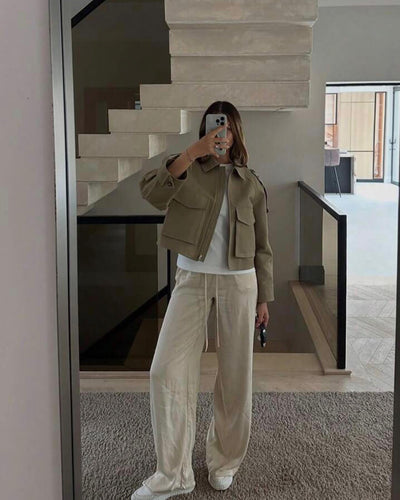 Karine | Kurz geschnittener Trenchjacke