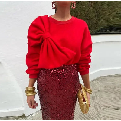 Avelena | Phantasievoller Band-Pullover