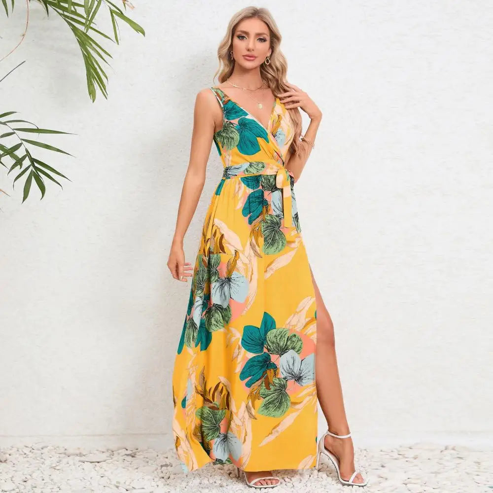 Brianne – Elegantes Maxikleid mit Blumenmuster