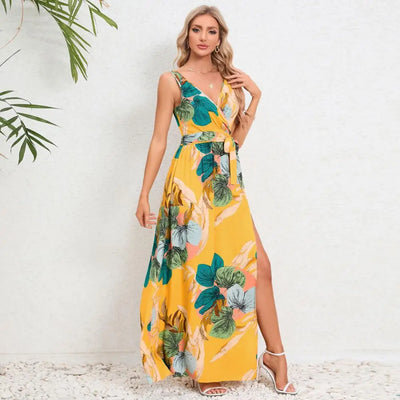 Brianne – Elegantes Maxikleid mit Blumenmuster