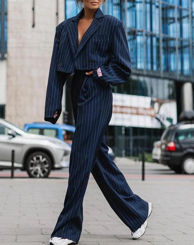 Gestreifter Hosenanzug | Eleganz & Lässigkeit | Moderner Chic