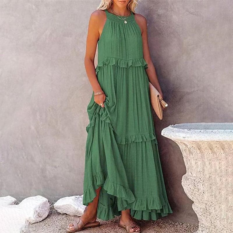 Elyndria – Elegantes Ärmelloses Maxikleid
