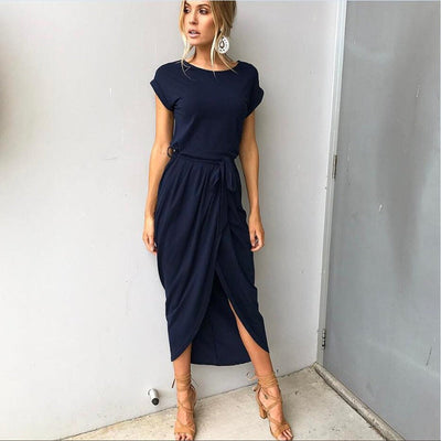 Wickel-Maxikleid mit Gürtel | Eleganz und Komfort | Zeitloser Stil
