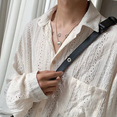 Ludmil - Herrenhemd mit langen Ärmeln im eleganten lässigen Stil