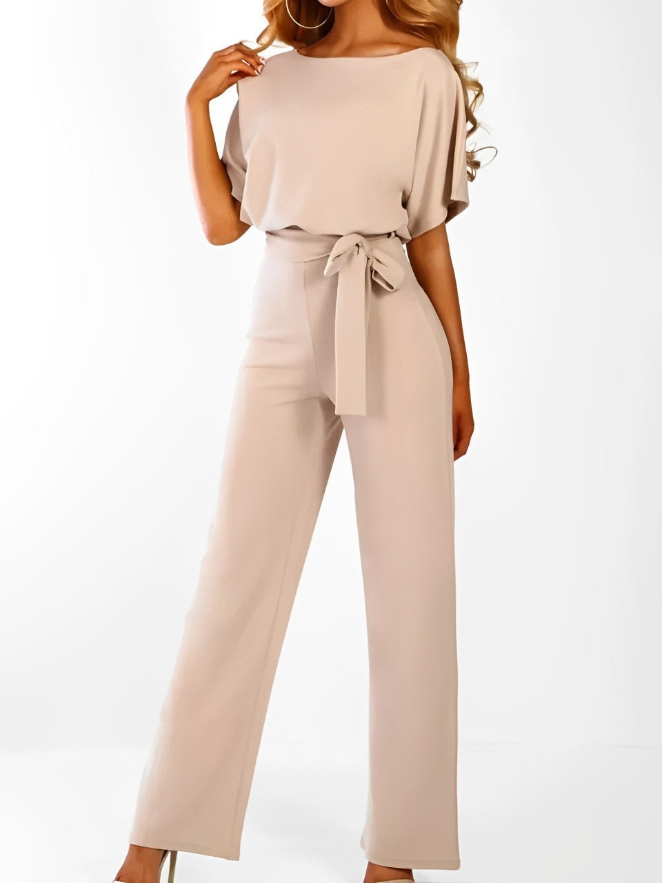 Thais - Eleganter Damen Jumpsuit Sommer Mit Hoher Taille Für Festliche Anlässe