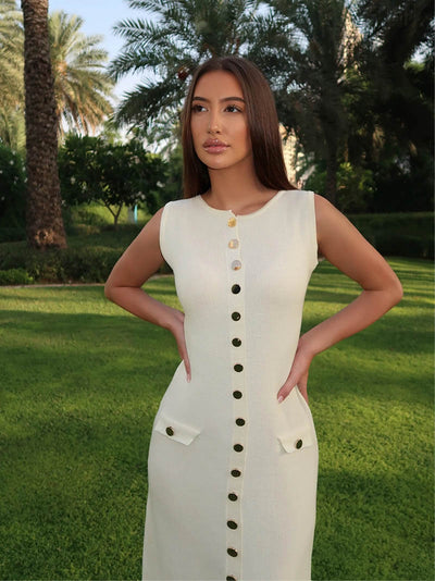 Zeitloses Fließendes Maxikleid In Voller Länge Für Frauen