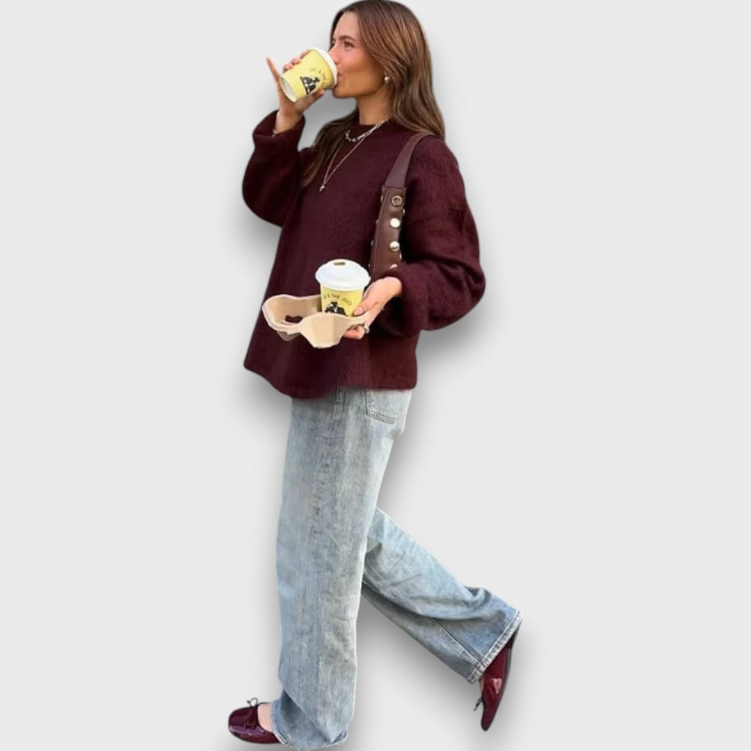 Sisia – Klassischer Strickpullover in Oversize