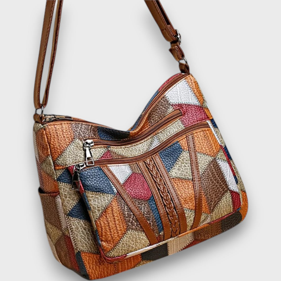 Solara – Mosaik-Lederhandtasche