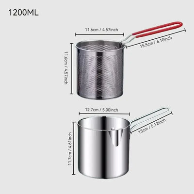 Solvara | Edelstahl-Bratpfanne für Induktion & Frittieren