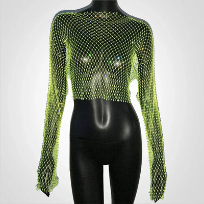 Saoirse | Crop Top mit Glitzer