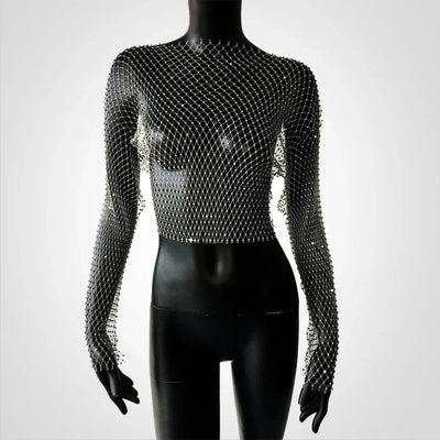 Saoirse | Crop Top mit Glitzer