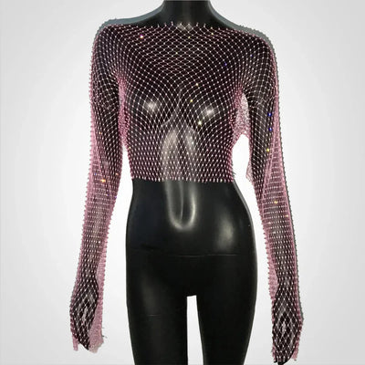 Saoirse | Crop Top mit Glitzer