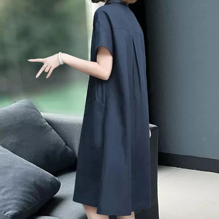 Kleid mit Polokragen | Baumwollmischung | Casual & Schick