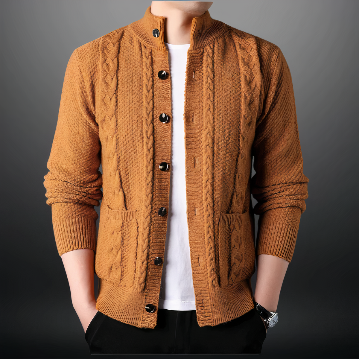 Avelena | Modischer Strickcardigan für Männer