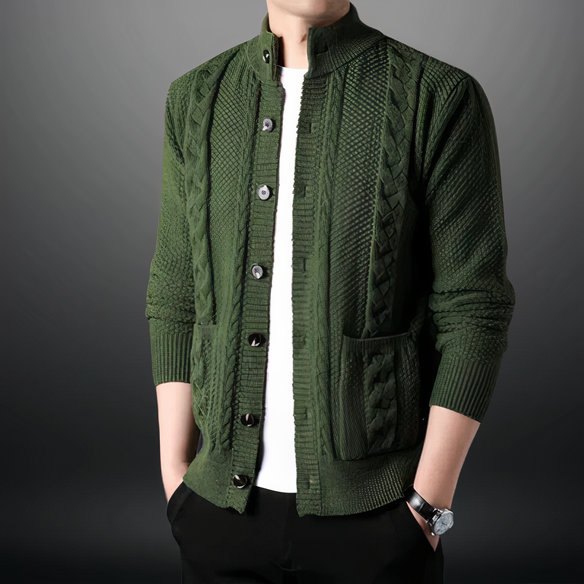 Avelena | Modischer Strickcardigan für Männer