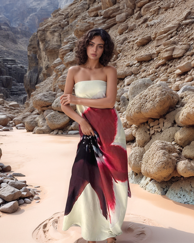 Orchidee – Cream-Colored Tube Dress