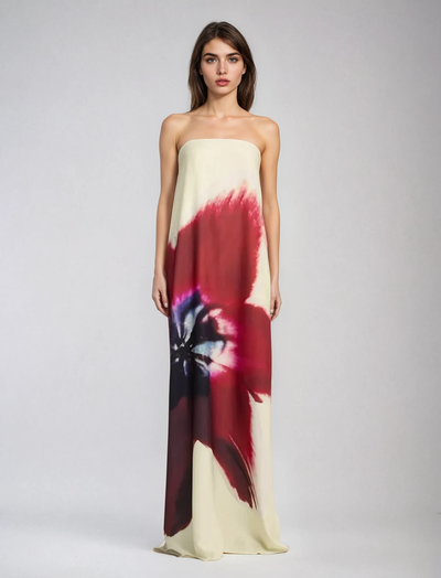 Orchidee – Cream-Colored Tube Dress