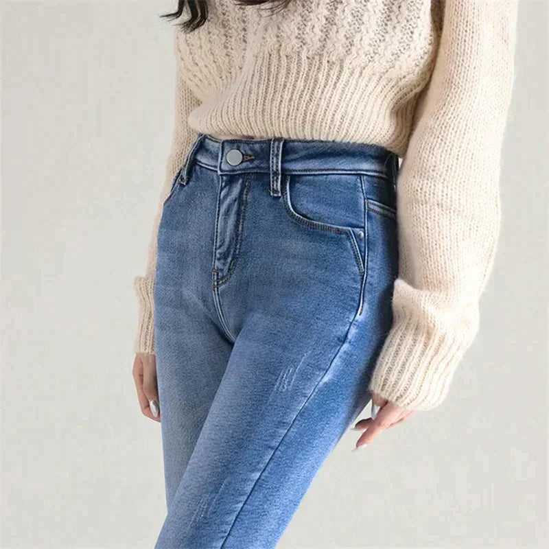 Avelena | Dehnbare Thermo-Jeans