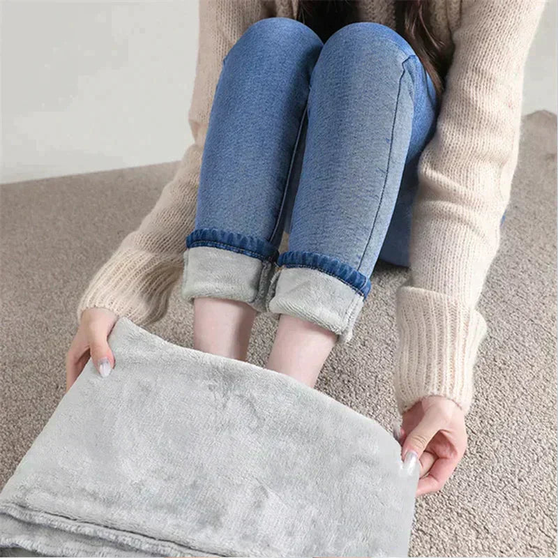 Avelena | Dehnbare Thermo-Jeans