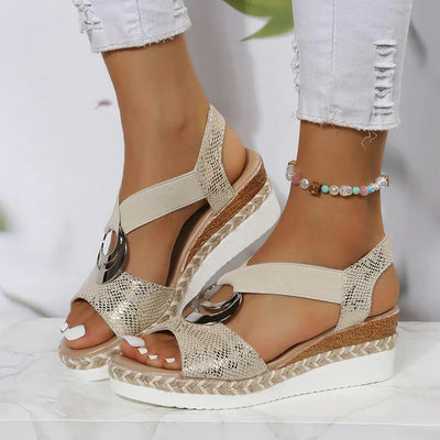 Elvetha – Stylische Keilsandalen