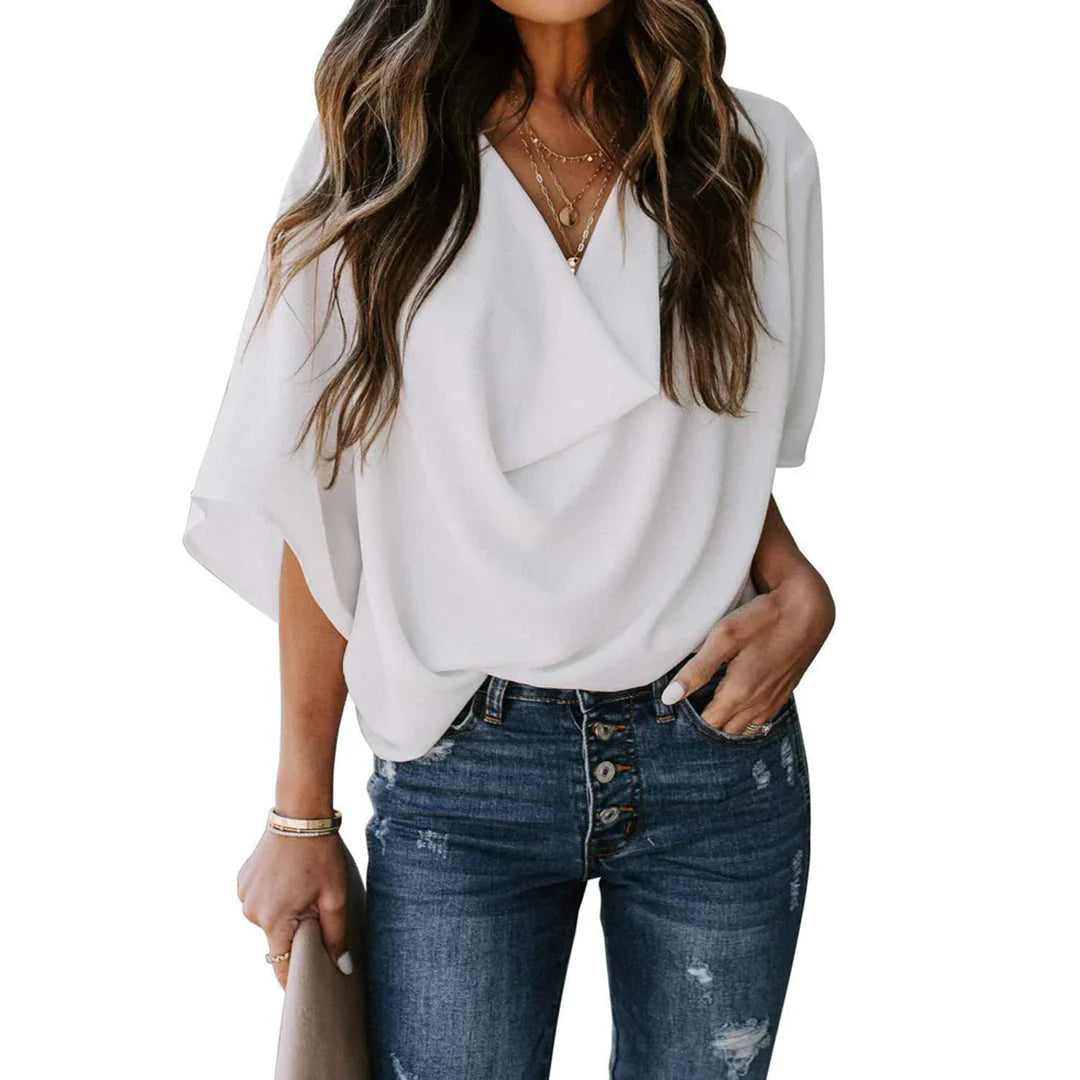 Raventha – Stylische Bluse mit Fledermausärmeln
