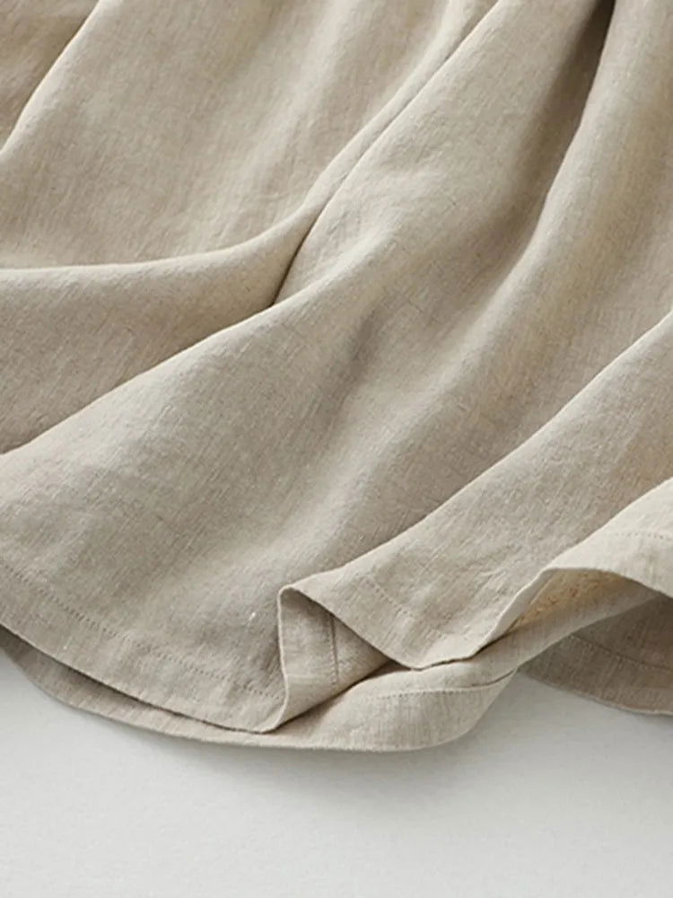 Langes Sommerkleid mit V-Ausschnitt | Baumwolle | Bequem & Stilvoll