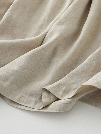 Langes Sommerkleid mit V-Ausschnitt | Baumwolle | Bequem & Stilvoll