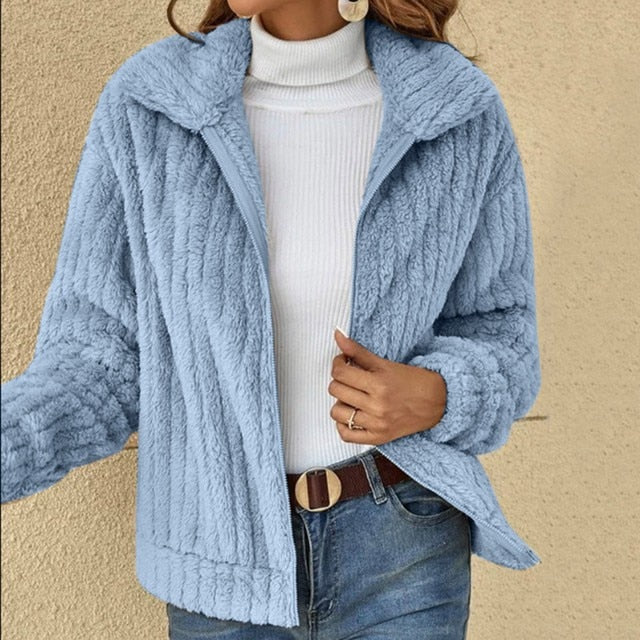 Avelena | Lässige Plüschjacke