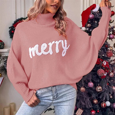 Avelena | Bequemer Weihnachts-Rollkragenpullover