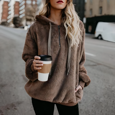 Avelena | Warmer Plüsch-Hoodie