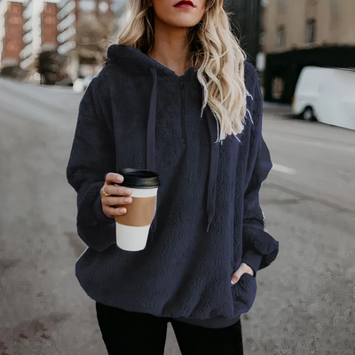 Avelena | Warmer Plüsch-Hoodie