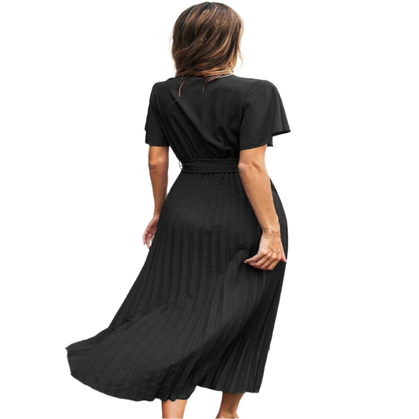 Grünes - wickelkleid laura