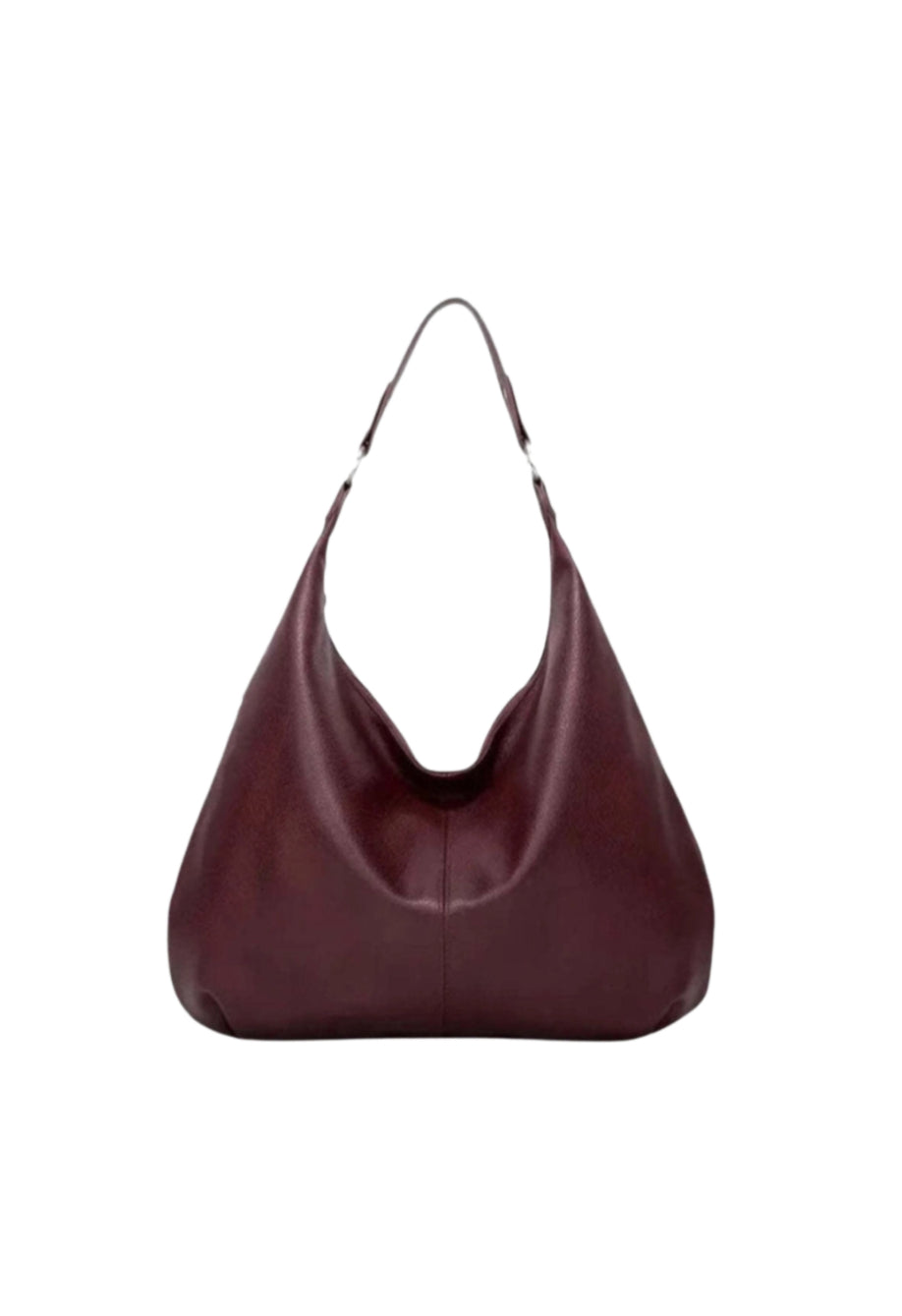 AMALFI CHARM NERO - Leather Tote Bag