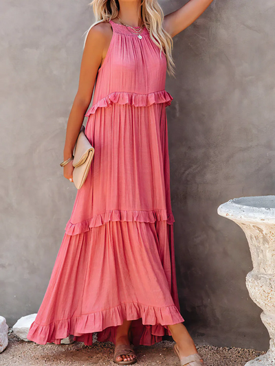 Madelyn | Bohemian Ruffled Maxi Dress