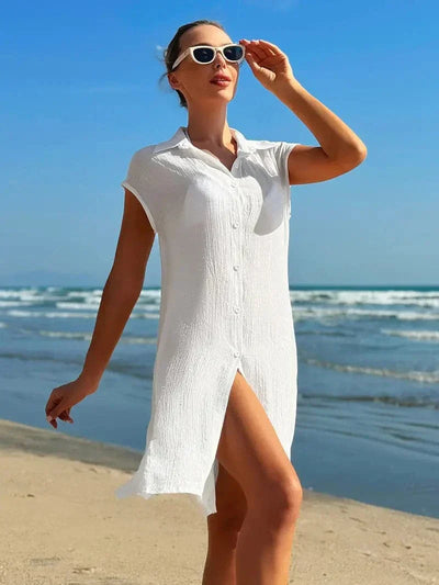 Norienne – Stilvolles Strandkleid aus Baumwolle