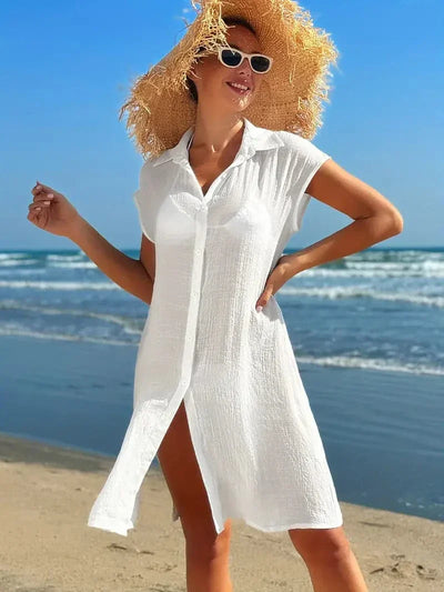 Norienne – Stilvolles Strandkleid aus Baumwolle