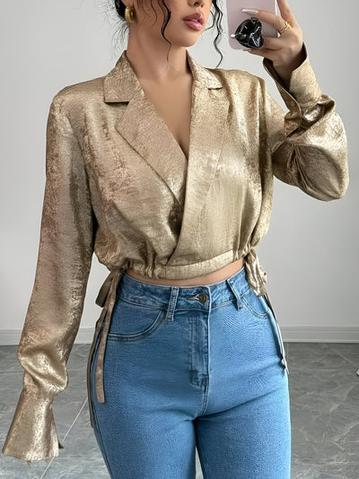 Rosilyn | Elegante Goldene Bluse für Damen