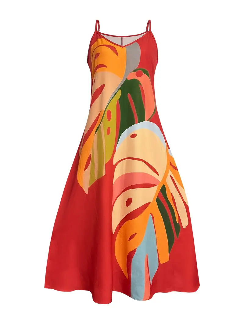 Vixie – Leuchtendes ärmelloses Maxikleid