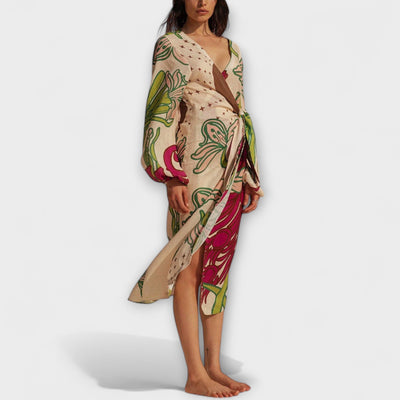 Tracey - Maxikleid mit Taillengürtel